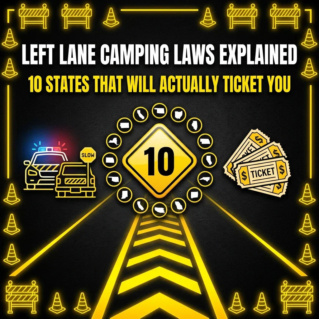 Left Lane Camping Laws Explained: 10 States That Will Actually Ticket You