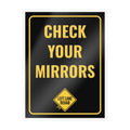 Check Your Mirrors Car Window Decal | Kiss-Cut Vinyl